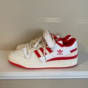 Adidas Women’s Forum 84 Low Vivid Red White Size 10